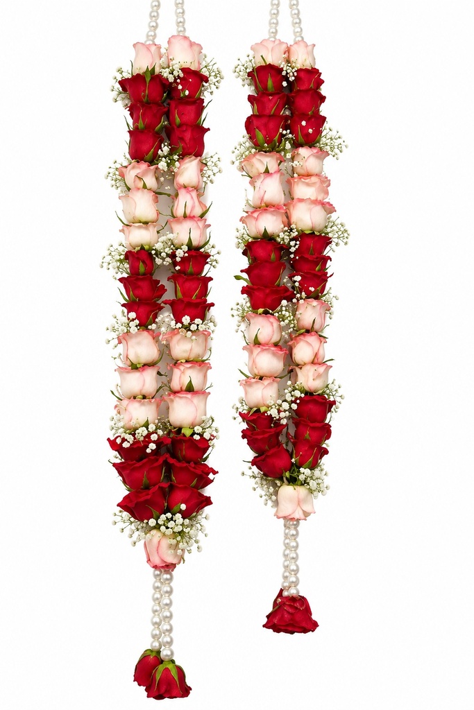 Red & Pink Premium Jai Mala 🌸