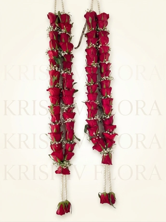 Classic Red Rose Varmala